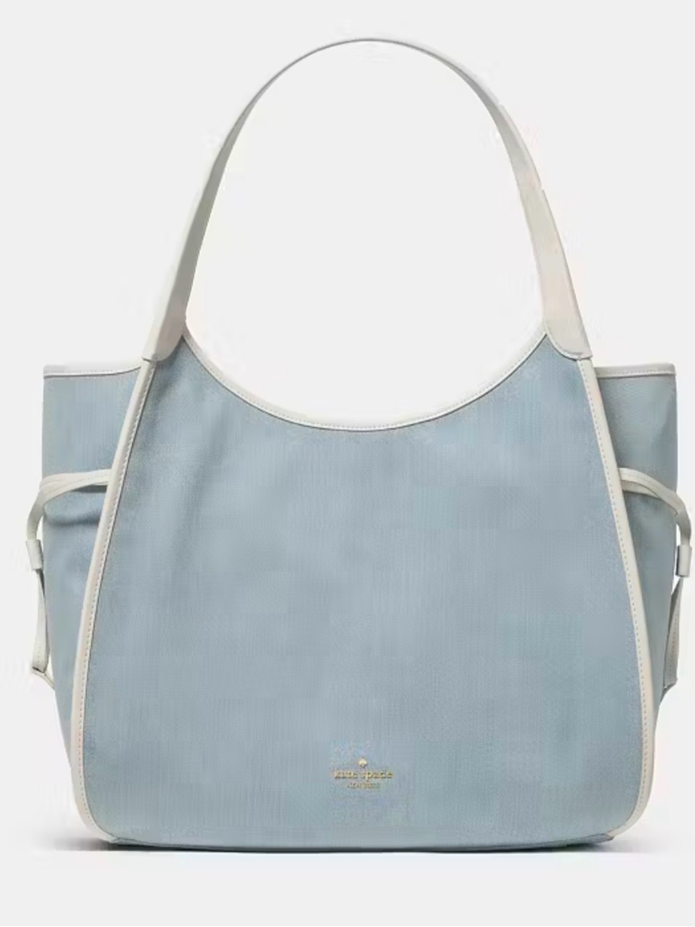 Kate Spade Stash Denim XL Carryall Tote Bag, Blue NEW NWT
